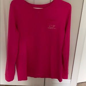 Pink Vineyard vines long sleeve shirt